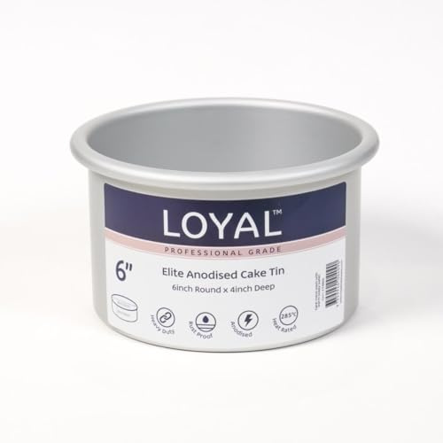 LOYAL Elite Extra Deep Round Cake Pan Moule à gâteau, Ø 15 cm | Moule rond extra haut, Pour gâteaux à étages, Pièces montées et layer cakes, Répartition uniforme de la chaleur