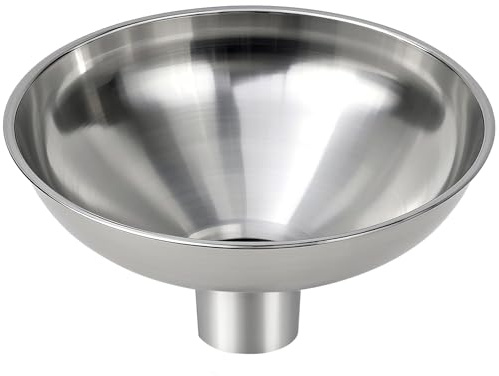 Nomatox Kitchen Funnel Stainless Steel Funnel for Kitchen Filler Bottle, One-Piece Funnel is seamless, can be used to transfer oil, spices and powder mixes and is easy to clean