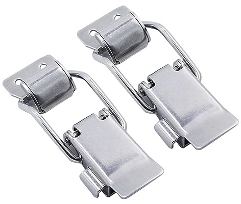 Mikikit Stainless Steel Toggle Latch Clamps Heavy Duty Lever Pull Clamps Self-Locking Buckles for Equipment