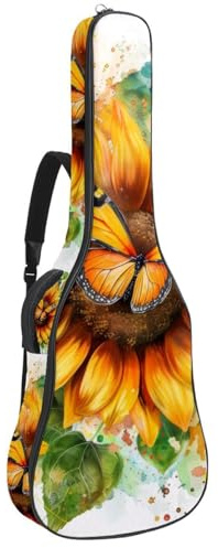 Gepolsterte Gitarrentasche mit Weltraum-Stern-Muster, schützende Akustikgitarre, Gigbag für E-Bass, klassische Gitarre, Mehrfarbig 04, 42.9x16.9x4.7 in, Lässiger Tagesrucksack