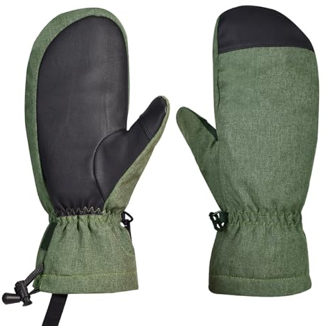 carotoe Moufles de snowboard résistantes à l'eau pour écrans tactiles, gants de ski, gants chauds coupe-vent pour homme et femme