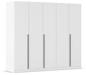 Rauch Möbel ALBA, Kleiderschrank, Farbe Weiß, Breite 226 cm | Schrank, 5-türig, Zubehör Basic, für Schlafzimmer, Kinderzimmer, Babyzimmer, Homeoffice, Garderobe, Flur
