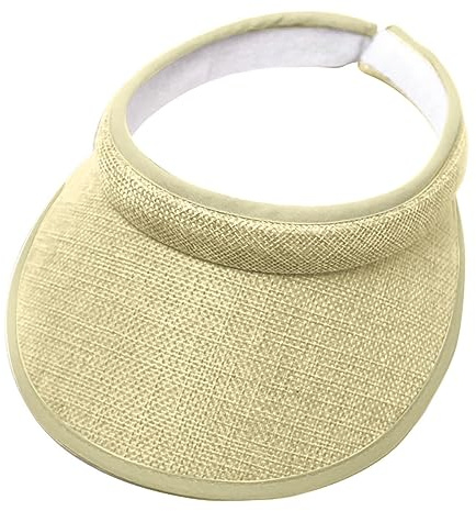 Golf Visor Unisex Visors, Tennis Cap Golf Cap, Outdoor Sport Sun Hat Cycling Fishing Running Jogging Sports, UV-Protection SunCap Women Girl Khaki