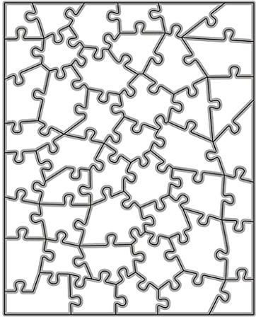 THINCAN Puzzle Puzzle Metall Schneiddarge Die Puzzle Kombination Stanze Stanze Präge Schablone Für Papierhandwerksfotoalben Dekorieren