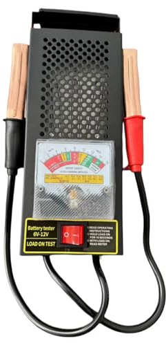 Tester per batteria auto, tester di scarica per auto, 12 V, 1000 cca, capacità di carico Van Vlotage Checker Voltmetro per furgone, camion, moto, ATV, UV, barca, yacht