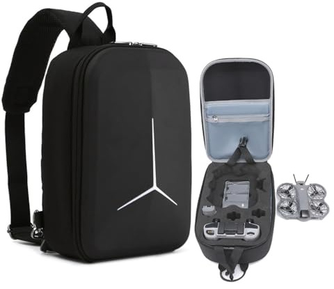 LiLiTok Sac de transport pour DJI Neo 2 Sac à dos RCN3, valise antichoc, sac de rangement pour accessoires de drone DJI Neo 2, télécommande, batteries