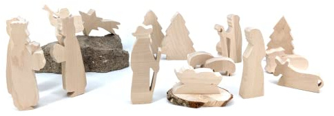 Krippenfiguren Holz (Set I Tanne)