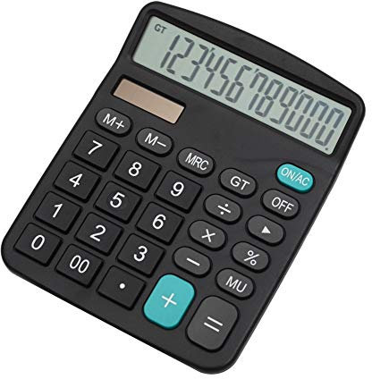 Mengshen Büro Taschenrechner Dual Power 12-stelliges Display Solarbatterie Spezialrechner Große Standardfunktion Desktop Business-Rechner Multifunktions Rechenmaschine