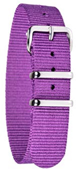 ertt EasyRead Time Teacher Children's Watch Strap - 16mm Wide & 21.5cm Long - Nylon Watch Strap with Stainless Steel Buckle - Replacement Watch Strap - Watchstraps Kids & Adults For EasyRead Watches