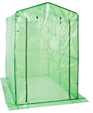 Dehner Tomaten-Gewächshaus Maxi, ca. 187 x 183 x 122 cm, Kunststoff/Metall, grün