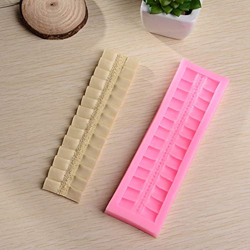 Molde de silicona para tarta de diente de sierra, molde de chocolate dentado, molde para hornear de diente de sierra, 1 pieza