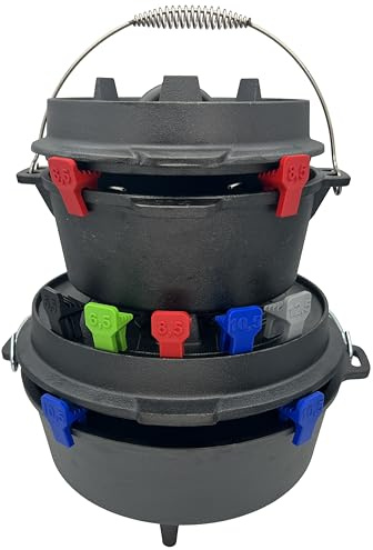 Dutch Oven Abstandhalter Grillzubehör Zubehör Belüftung für Lagerung 3er Set u.a. Petromax, BBQ Toro, Grillfürst (8,5)