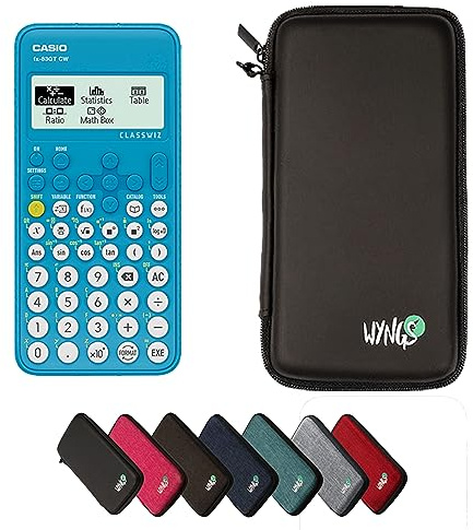 Casio FX-83GTCW Blue including a WYNGS protective case in Black - Basic Set