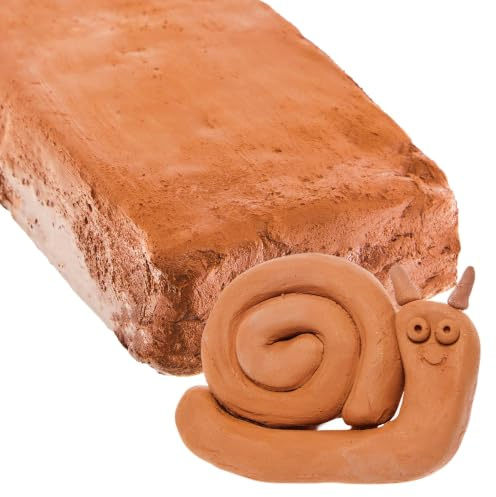 Baker Ross FX922 Terracotta Air Drying Clay - Pack of 1kg, Modelling Material, Air Dry Clay, Sculpting, Craft Projects