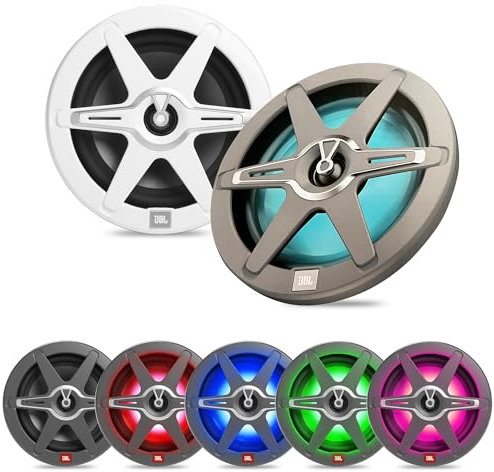 JBL Marine CLUB82 altoparlanti coassiali marini 2 vie 8 pollici con 150 W RMS e 450 W Max, sensibilità 92 dB, 4 Ohm, IPx5, woofer Plus One e tweeter PEI resistente ai raggi UV