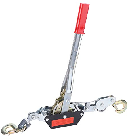 Yosoo Health Gear Palanca de Mano con Carraca, Tensor Manual de Cable de Alambre, Doble Gancho, 2 Toneladas