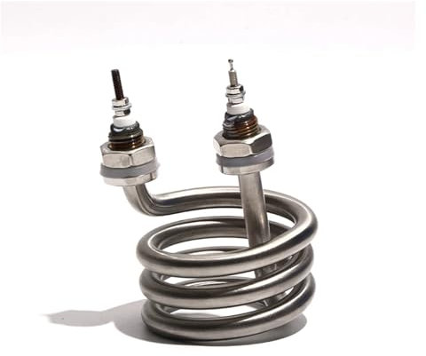 QCUXLRND 220V/380V Electric Water Distiller Heating Heater Element 2.5KW/3KW/4.5KW Spiral 201 Stainless Steel Immersion Heater Pipe 1PC cuicui (Size : 220V, Color : 3KW 80mm M16)