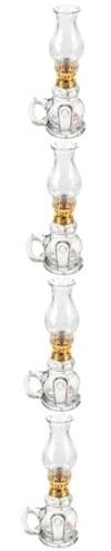Gatuida 4 Stück Kerosinlampe Zelt wiederaufladbares Licht Nachtlichtlampe Taschenlampe wiederaufladbar Portable Light Dede Kerosinöl Licht Petroleumlampe für den Innenbereich Docht