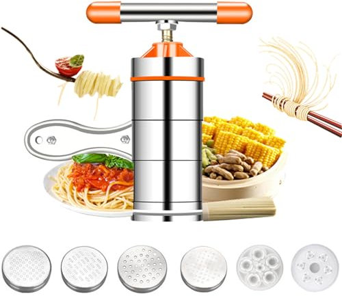 YouXiaor Máquina para Pasta,Maquina Para Hacer Pasta,Máquina Manual de Pasta Acero Inoxidable Maquina Para Hacer Pasta para Fettuccine,Lasaña,Linguini,Espagueti Fresca