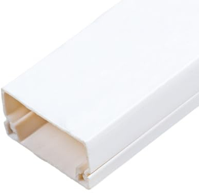 Cooalinar PVC Canalina Cavi,Passacavo A Pavimento,Passacavi Pavimento,Canalina Passacavi Calpestabile,Canaline Passacavi da Muro Esterno,Canalina per Cavi per Pavimento,Materiale in PVC