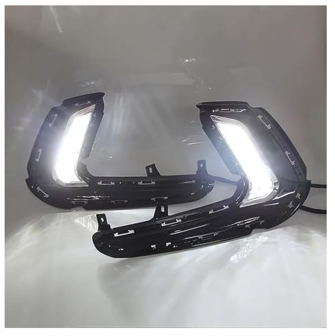 Feux Antibrouillard pour Hyundai pour Elantra 2016 2017 2018 Ensemble Feux Antibrouillard Pare-Chocs Avant LED Feux Jour Voiture LED Clignotants Feux Brouillard Feu Antibrouillard