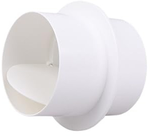 Clapet anti-retour 80-200mm, clapet anti-retour d'air unidirectionnel for ventilateur d'extraction de salle de bain et Ventilation de hotte de cuisine, amortisseur anti-reflux(143x115mm)