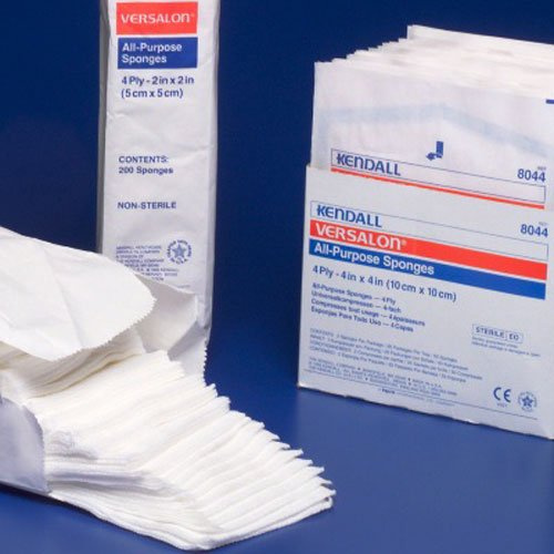 Covidien 9134 Non-Woven Sponges, 3 Ply , Bag, 200, Bags, 4 x 4, 3 Ply, Non-Sterile, 200 per bag