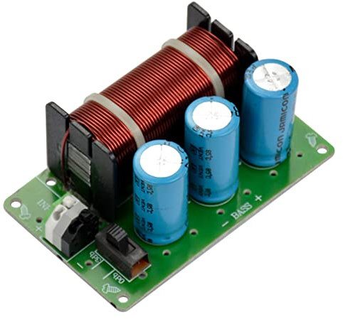 Ailao Audio Frekvensdelare, 200 W Crossover-filter Pure Bass Subwoofer Frekvensdelare Ljud Single Channel Crossover-filter