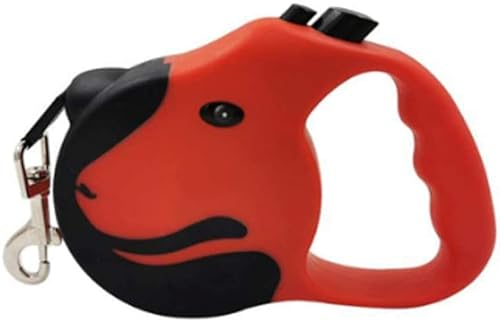 Hundeleine, Rollleinen für Hunde Traktionsseil Automatisch einziehbares Gehartefakt Mittlere und große Seilkette Einziehbare Heimtierbedarf (Color : A, Size : 3m)