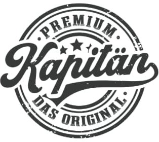 Kapitän Original Notizbuch (liniert) Boot Segeln Lustiges Segler