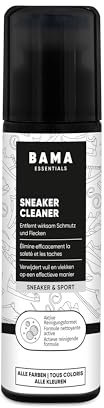 Bama Sneaker Cleaner - farbloser Schuhreiniger für alle Materialien, hochwirksamer Schuhreiniger mit Schwamm für schonende Schuhreinigung, 75 ml.