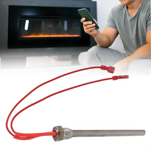 LVYXON Heizkartusche, 230 V, 300 W, Heizstab-Ersatz-Hot-Rod-Zünd-Set für Pellet-Grills, 10 x 150 mm, Edelstahl, Holzpellet-Heizrohr, Kamin, Grill, Ofenteil