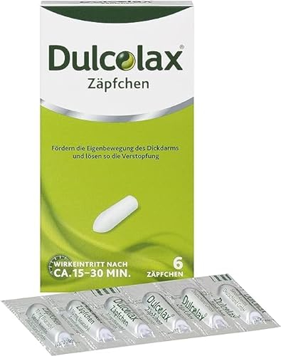 DulcoLax Zäpfchen gegen Verstopfung | 2 x 30 Stk | Abführmittel bei Verstopfung mit Bisacodyl | Befreien schnell und gut verträglich von akuter Verstopfung | Schnelle Wirkung nach ca. 15-30 Minuten