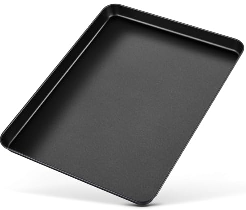 P&P CHEF 16 Inch Baking Cookie Sheet Pan, Carbon Steel Oven Tray, Non Stick Bakeware for Cooking Baking Bread Meat Vegetables, Sturdy & Healthy, Easy Clean, 1Pc