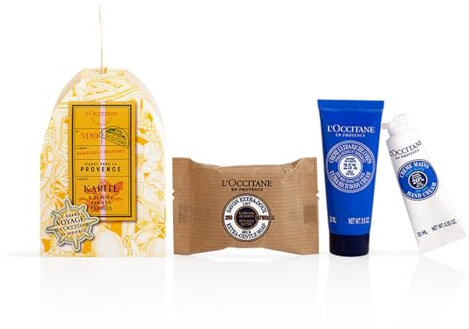 L'OCCITANE Comforting Shea Butter Mini Gift Set | Softening & Protecting | Vegan & 96% Readily Biodegradable | Premium & Clean Beauty Bath & Body Gift Set for All Skin Types