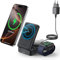 Lamicall Ladestation für MagSafe Ladegerät - [Faltbar & Tragbar] 3 IN 1 Kabellose induktive Ladestation Apple Watch und iPhone, Wireless Charger für iPhone 16/15/14/13 Pro Max Plus, AirPods