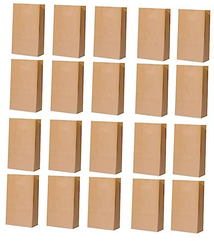Mikinona 20pièces Papier Kraft Épais pour Stockage Au Frigo De Boulangerie Résistant à Huile Eau pour Cuisine Et Conservation des Aliments
