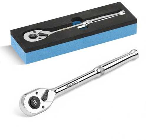 Shall 3/8 Drive 90-Tooth Ratchet Wrench Quick Release & Reversible | High-Torque Socket Spinner | Seamless Ratcheting for Vehicle Maintenance