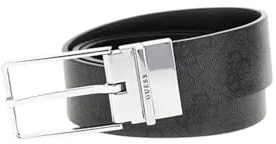 GUESS Gürtel Milano Adjustable and Reversible Belt W105 Black schwarz kürzbar wendbar