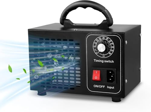 Generador De Ozono 60000 Mg/H,Ozono Hogar Purificador De Aire,Maquina De Ozono,Temporizador De 60 Minutos,Ozonizador Para Coche,Oficina,Garaje,Apartamento