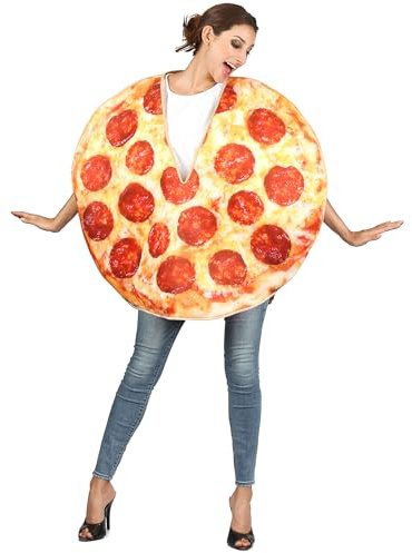 Generique - Costume da Pizza per Adulto Taglia unicaCostume da Pizza per Adulto Taglia Unica