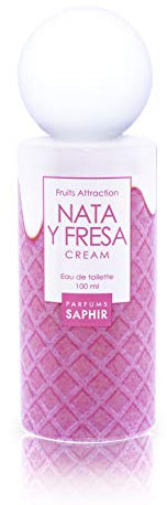 PARFUMS SAPHIR Fruit Attraction Nata y Fresa Cream - Eau de Toilette para Mujeres - 100 ml