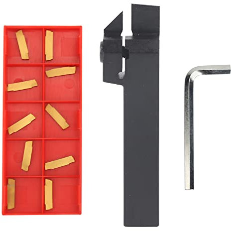 Set di utensili per tornio, Strumento di taglio per tornio in metallo, Portautensili per Tornio da Taglio con l'attrezzo di Tornitura della Chiave