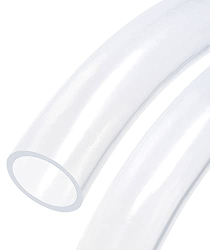 sourcing map Tuyau Flexible PVC Transparent Vinyle Tube PVC 45mm Diamètre Interne 53mm Diamètre Externe 1 Mètre de Longueur Flexible Léger pour Eau Tube Air Ligne