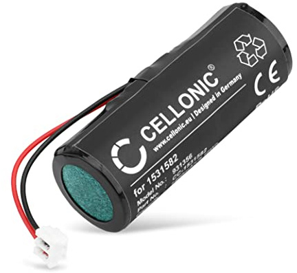 CELLONIC® 1531582 batteri, 1/UR18500L kompatibel med Wella Xpert HS71, Xpert HS71 Profi, Carvis HS75 ersättning 1400mAh rakhyvelborste