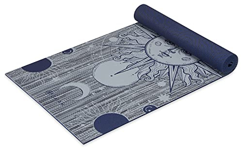 Gaiam Yoga Mat - Premium 6mm Print Reversible Extra Thick Non Slip Exercise & Fitness Mat for All Types of Yoga, Pilates & Floor Workouts - Ethereal Beauty