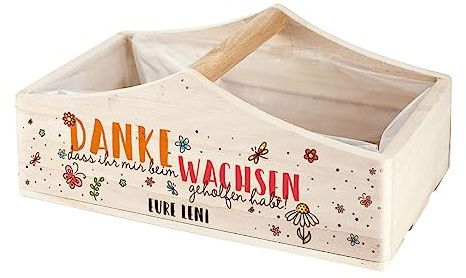 Herz & Heim® Geschenk Abschied Kindergarten Wachsen lassen Pflanzkorb ihr/mir