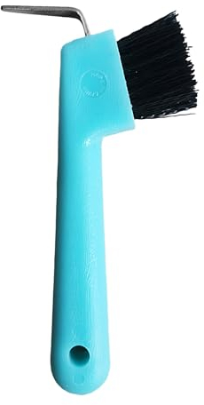 Imtrub Hufkratzer für, Hufkratzer, Hufauskratzer mit Bürste, Putzzeug Hufpick Hufreiniger Hufpflege, 17 x 8 x 4 cm