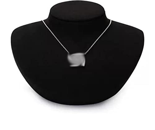 WAOCEO Schmuck Organizer Schwarze Mikrofaser-Schmuckbüste for Auflegen, Halskette, Büste, Schmuck, Halskette, Kette, Schmuck, Büste, Ständer Schmuckhalter