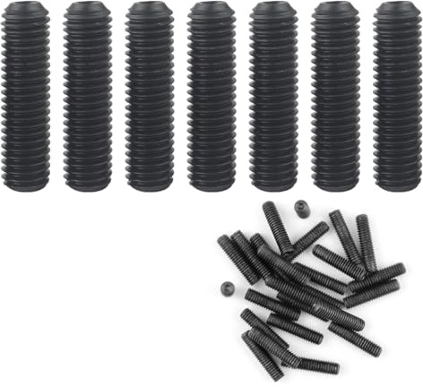 ZJIVQO 25 Pcs 3.0mm Black Hexagon Socket Head Screws, Hexagon Socket Cheese Head Screws, Hex Head Screw Set (12mm)